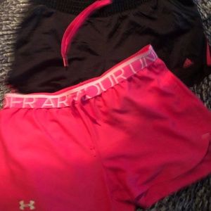 Under Armour and Adidas Shorts